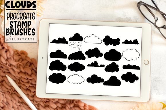 Download Cloud Stamp Brush for Procreate | Cloud - Procreate Collection