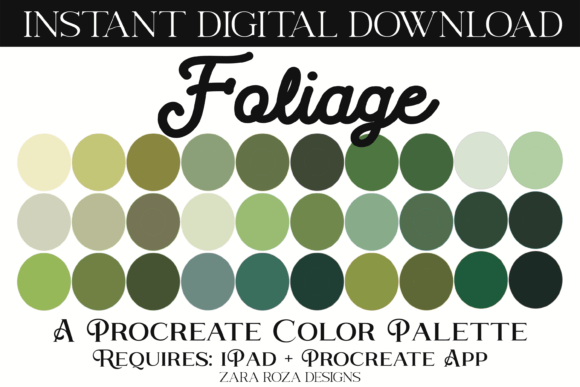 Download Foliage Procreate Color Palette - Procreate Collection