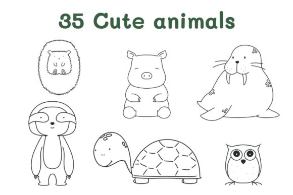 Download 35 Cute Brush Stamps for Procreate - Procreate Collection