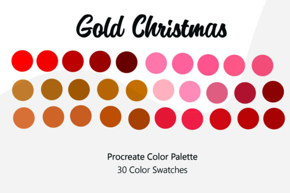 Download Gold Christmas Procreate Color Palette - Procreate Collection