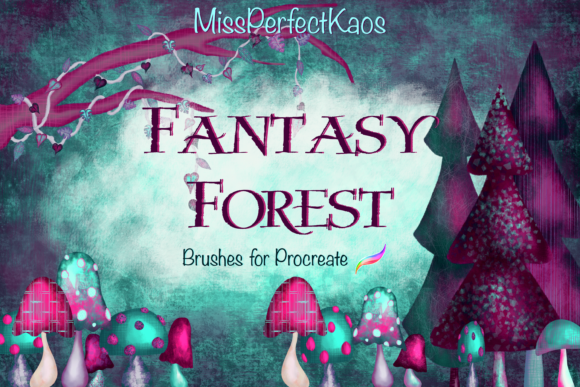Download Fantasy Forrest - 98 Procreate Brushes - Procreate Collection