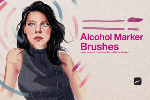 Download 10 Alcohol Marker Brushes Procreate - Procreate Collection
