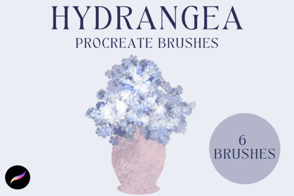 Download Hydrangea Procreate Brushes X 6 - Procreate Collection