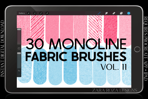 Download Procreate Fabric Texture Brushes Vol. 11 - Procreate Collection