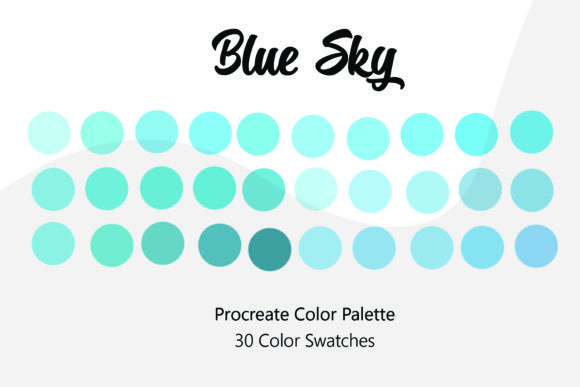 Download Blue Sky Procreate Color Palette - Procreate Collection