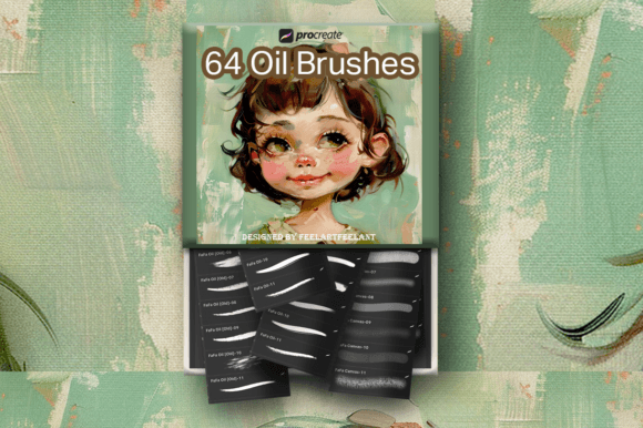 Download 64 Oil Brushes for Procreate - Procreate Collection