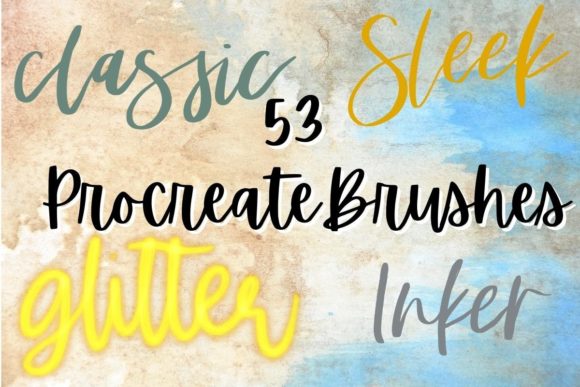 Download Procreate Lettering Painting Brushes Bundle - Procreate Collection
