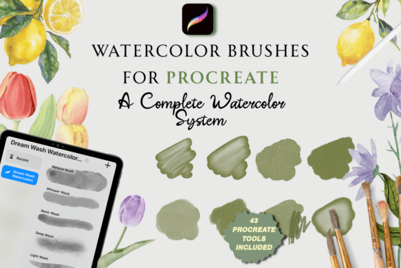Download Procreate Realistic Watercolor Brushes - Procreate Collection