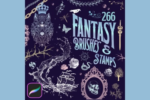 Download Procreate Brushes, Fantasy Cover Design - Procreate Collection