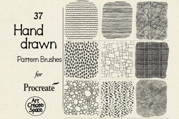 Download Hand Drawn Patterns Procreate Brushes - Procreate Collection