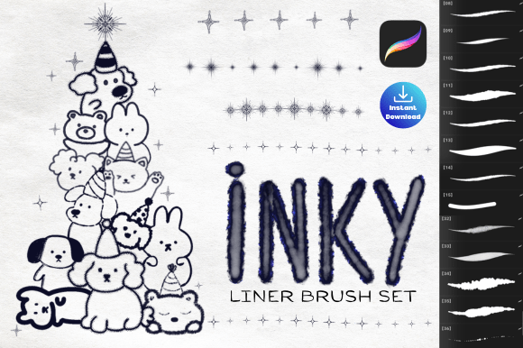 Download Procreate Ink Liner Brush Pack - Procreate Collection
