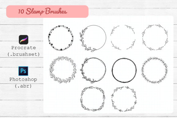 Download Procreate and Photoshop Stamp Brushes. - Procreate Collection