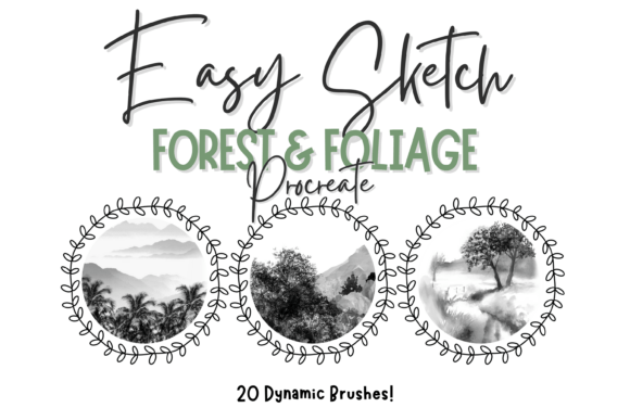 Download Forest Foliage Sketch Brushes Procreate - Procreate Collection