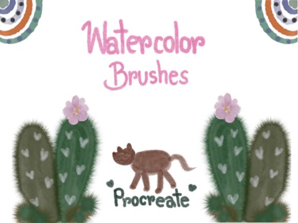Download 65 Watercolor Brushes ( Procreate ) - Procreate Collection