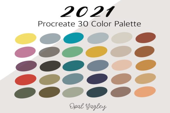 Download 2021 Procreate Trendy Color Palette - Procreate Collection