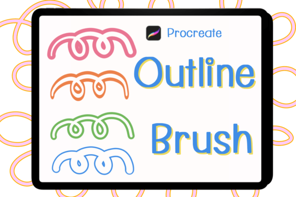 Download Outline Brush for Procreate - Procreate Collection