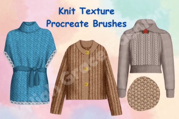 Download   Knit Textured Brushes for Procreate - Procreate Collection