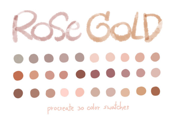Download Rose Gold - Procreate Color Palettes - Procreate Collection