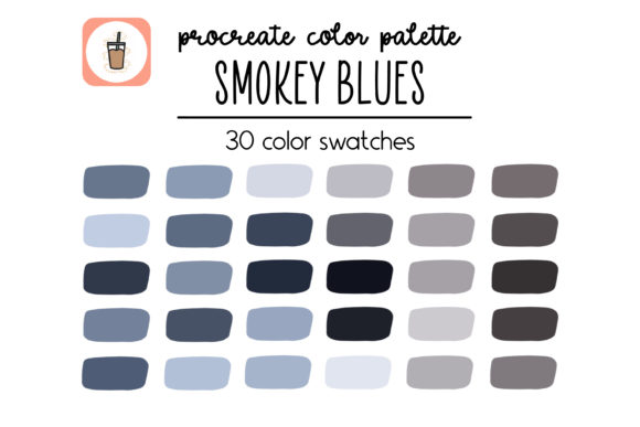 Download Smokey Blues Procreate Palette - Procreate Collection