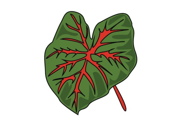 Download Big Leaf Sticker Vector Illustration - Leaf sticker Collection