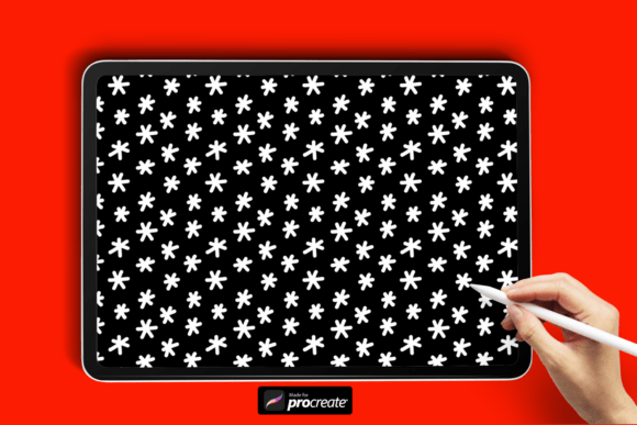 Download Star Bloom Pattern Brush for Procreate - Procreate Collection