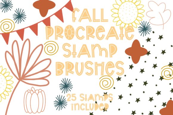 Download Fall Procreate Stamp Pack - Procreate Collection