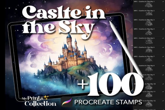 Download 100+ Procreate Castle in the Sky Stamps - Procreate Collection
