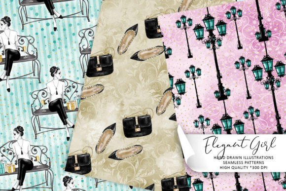 Download Elegant Fashion Illustrations, Planner - Premium Resources