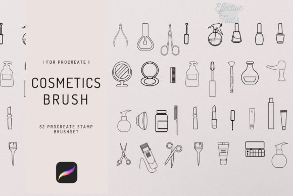 Download 32 Procreate Beauty Set Stamp Brush - Procreate Collection