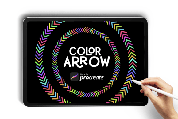 Download Color Arrow Line Brush for Procreate - Procreate Collection