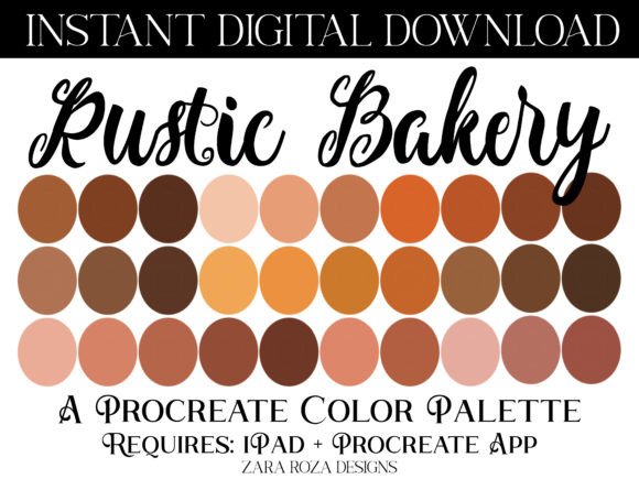 Download Rustic Bakery Procreate Color Palette - Procreate Collection