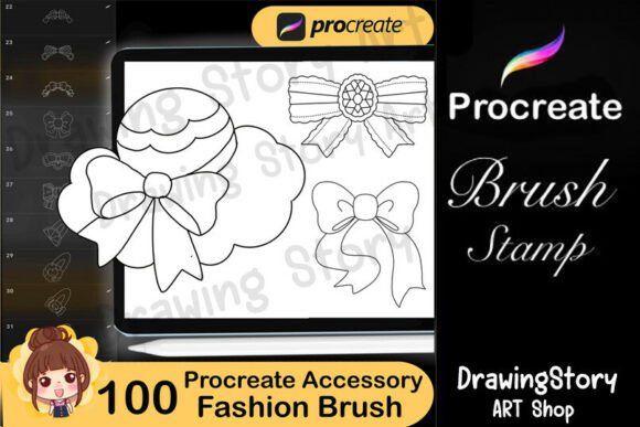 Download 100 Fashion Accessory Procreate Brushes - Procreate Collection