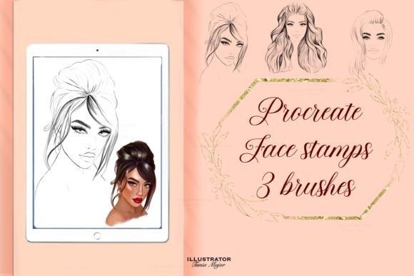 Download Procreate Face Stamps, Procreate Brushes - Procreate Collection
