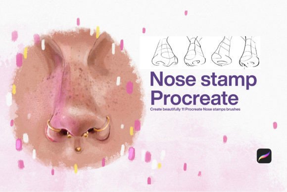 Download 10 Nose Stamp Procreate - Procreate Collection