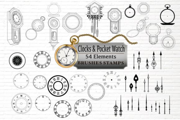 Download Clock Builder Procreate Brush Stamps - Procreate Collection