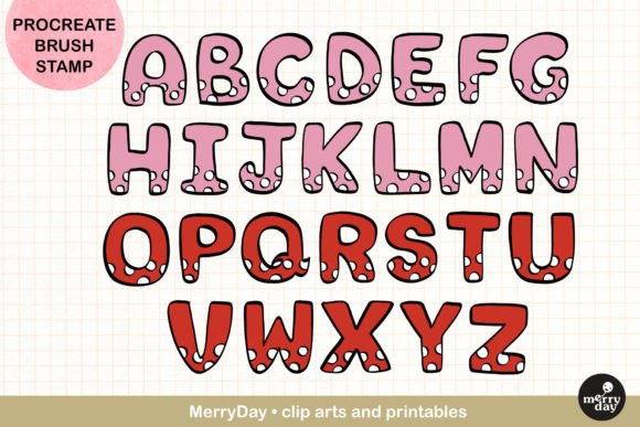 Download ABC Procreate Brush Stamp Polka Dot - Procreate Collection