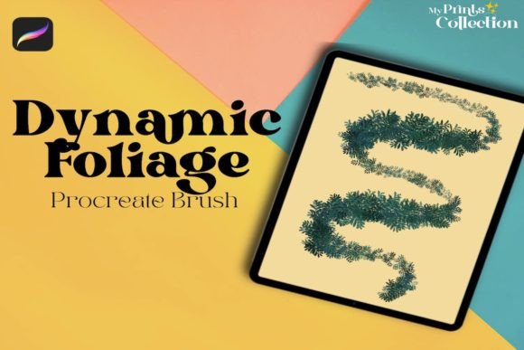 Download Dynamic Color Foliage Procreate Brush - Procreate Collection