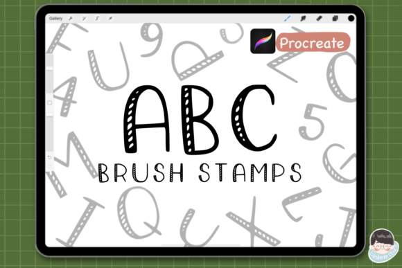 Download ABC Brush | Procreate Stamps - Procreate Collection