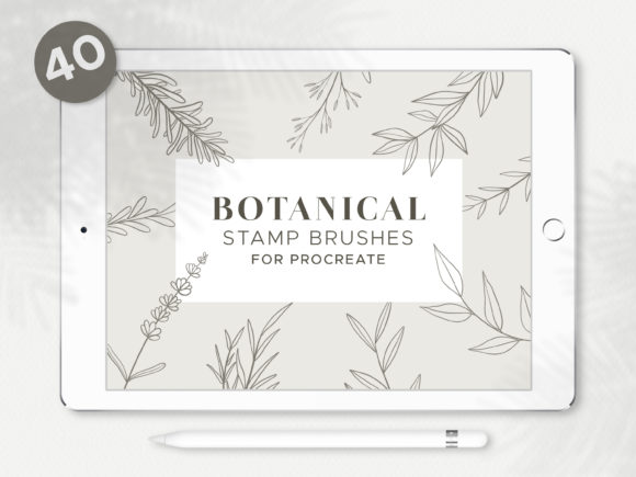 Download Botanical Procreate Stamp Brushes - Procreate Collection