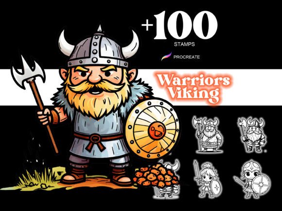 Download 100+ Procreate Warriors Viking Cartoon - Procreate Collection