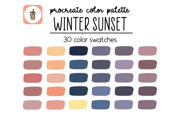 Download Winter Sunset Procreate Palette - Procreate Collection