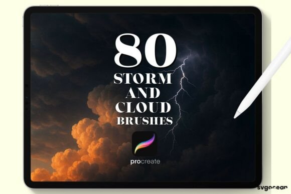Download Storm and Cloud Procreate Brushes - Procreate Collection