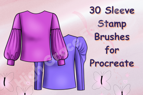 Download 30 Sleeve Stamp Brushes for Procreate - Procreate Collection