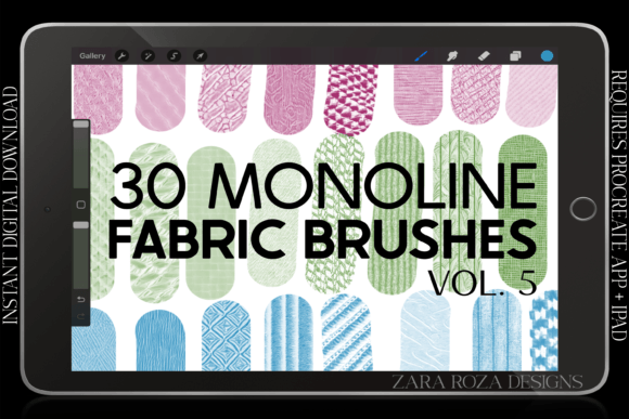 Download Procreate Fabric Texture Brushes Vol. 5 - Procreate Collection