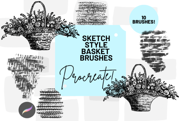 Download Procreate Basket Sketch Texture Brushes - Procreate Collection