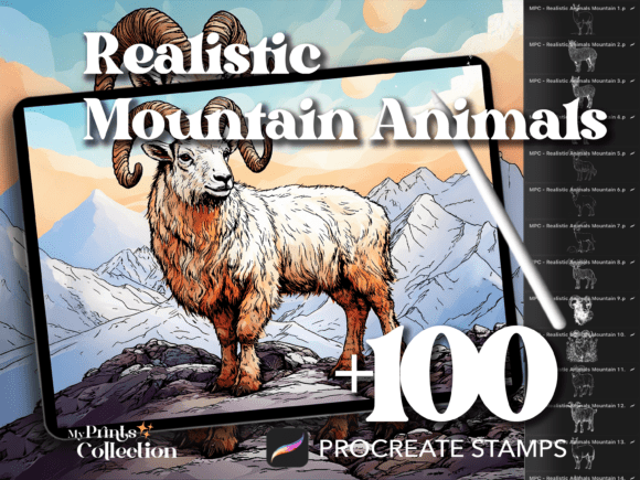 Download 100+ Procreate Mountain Animal Realistic - Procreate Collection