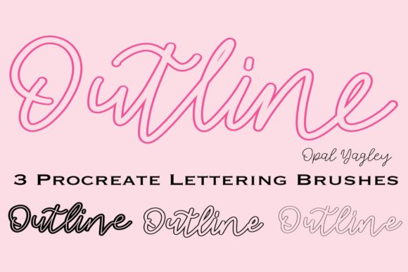 Download Outline Procreate Brushes - 3 Thickness - Procreate Collection