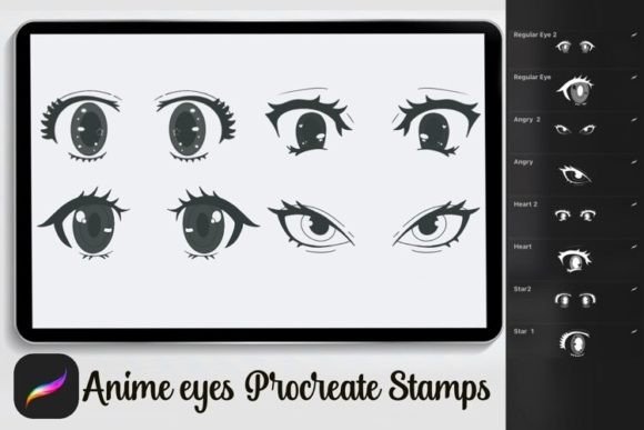 Download Anime Procreate Stamps Brsuh Set - Procreate Collection